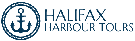 Logo with anchor and rope, text: Halifax Harbour Tours